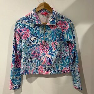 Lilly Pulitzer Pink and Blue Sweatshirt size XS